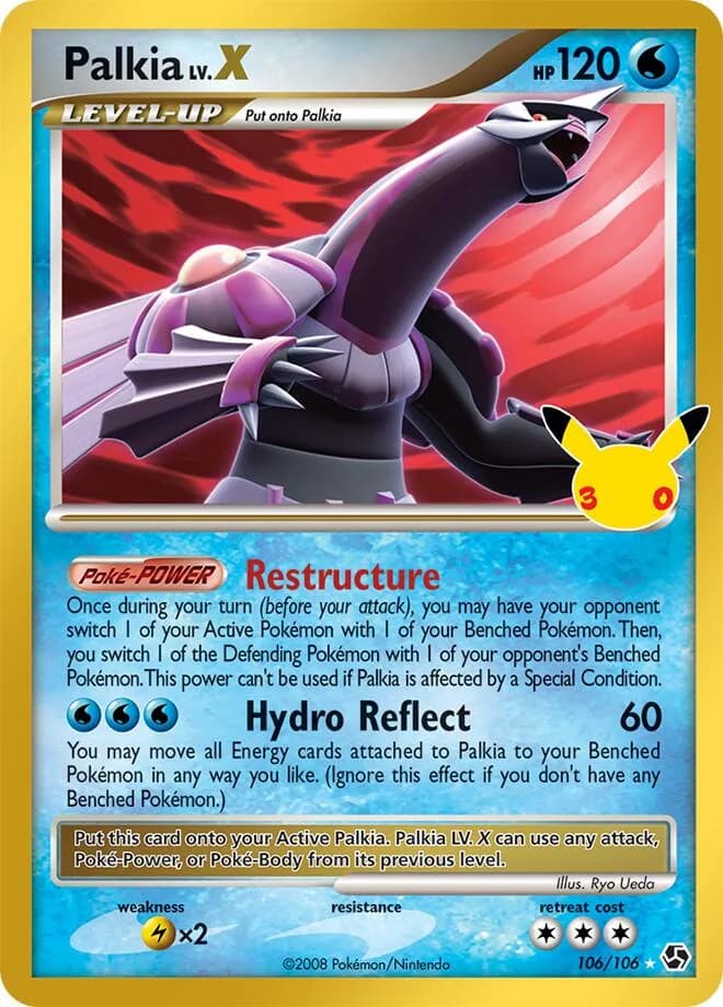 Palkia LV.X card