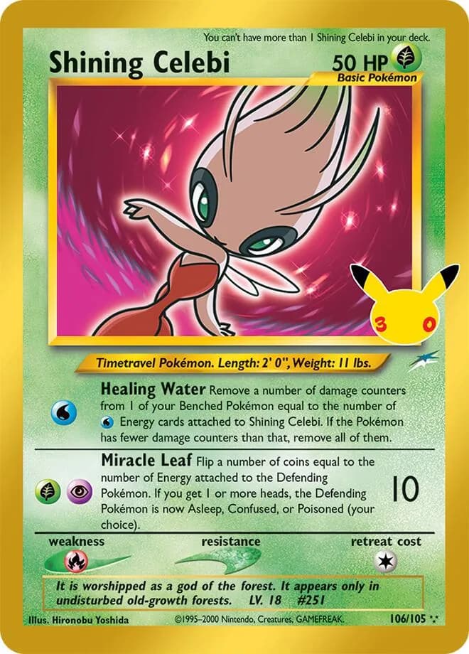 Shining Celebi card