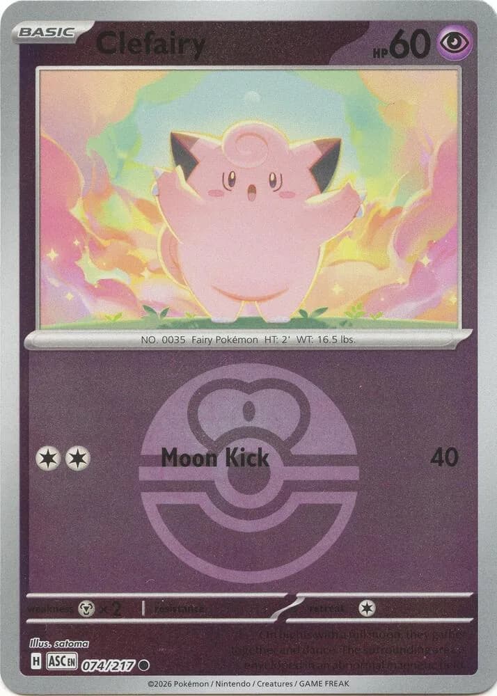 Clefairy Love Ball card