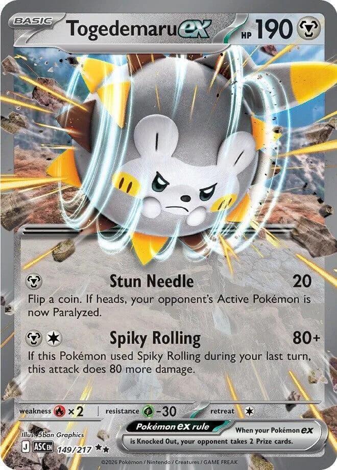 Togedemaru ex card