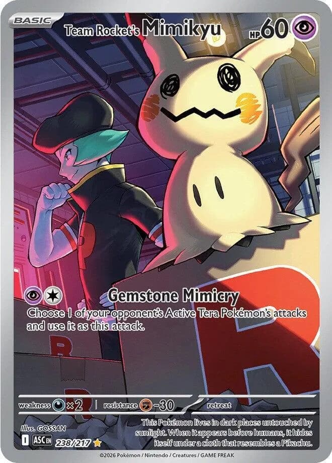 Team Rockets Mimikyu card
