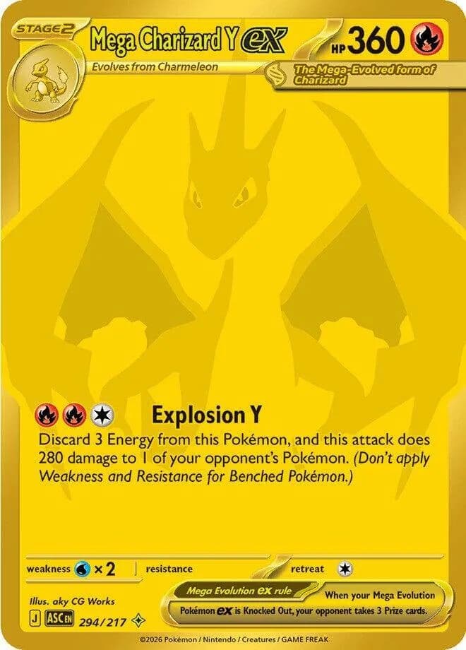 Mega Charizard Y ex card