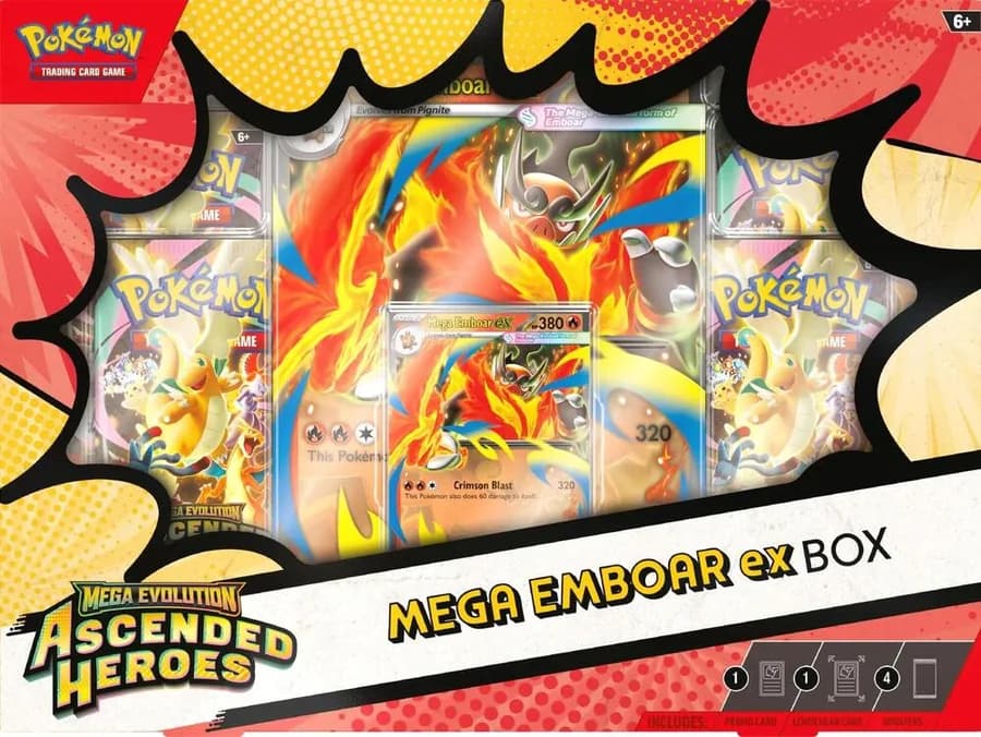 Ascended Heroes Mega Emboar ex Box sealed product image