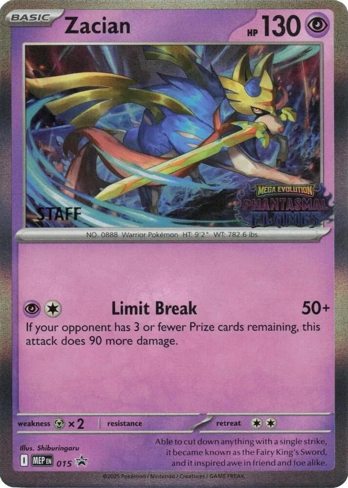 Zacian 015 Staff card