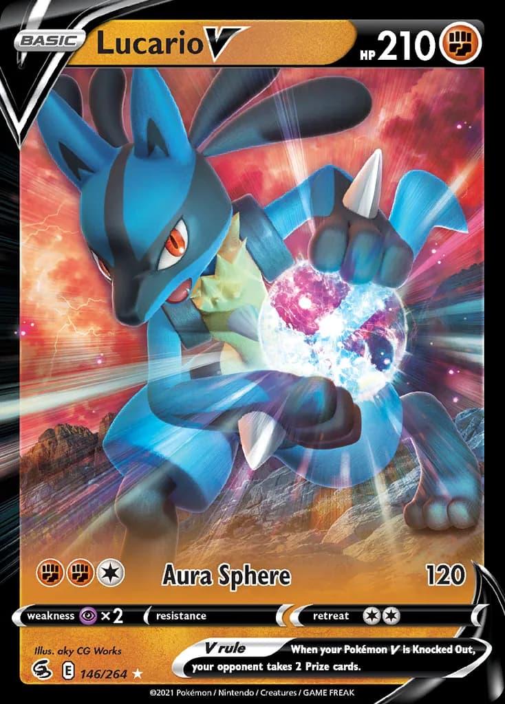 Lucario V card